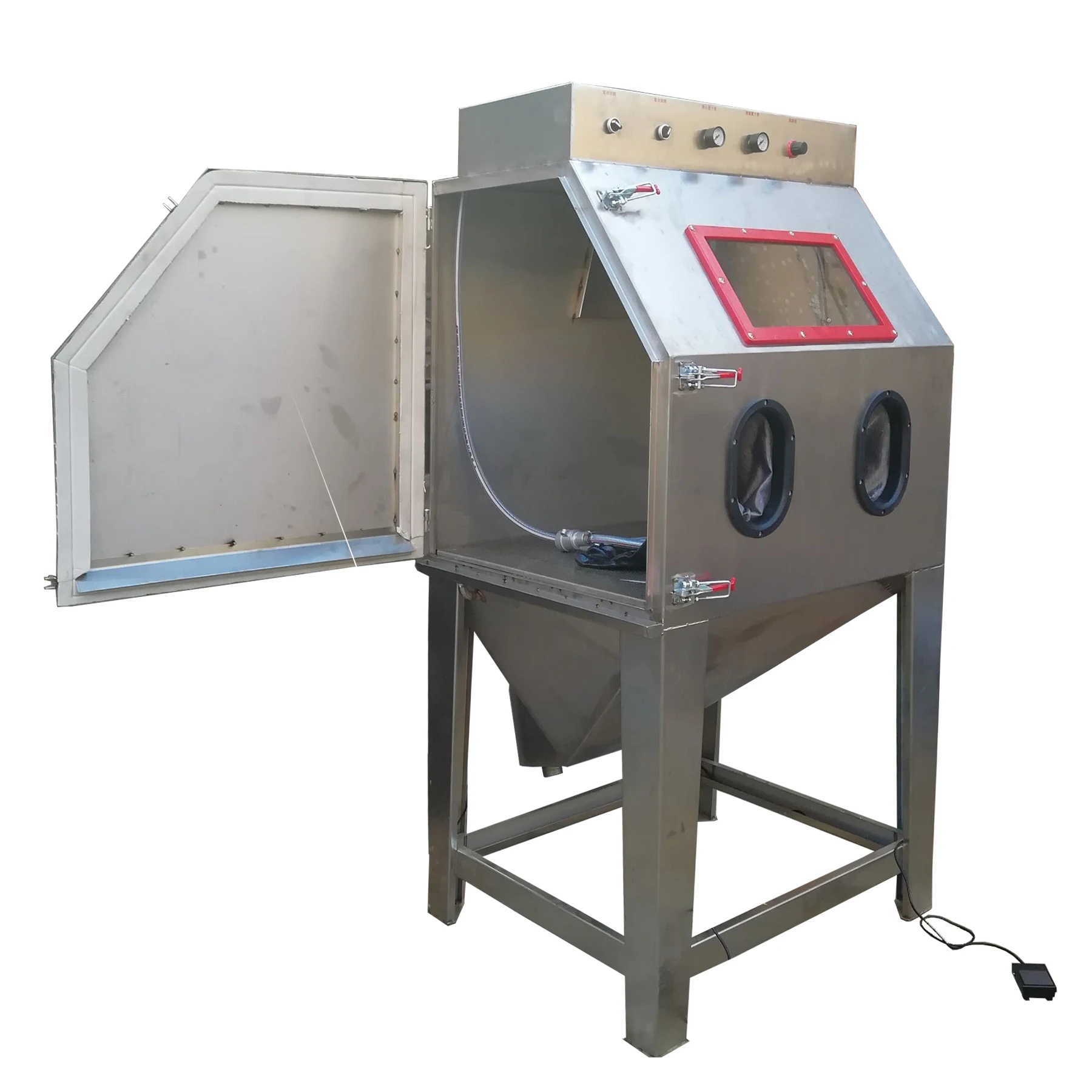 Wet Sandblasting Machine Dustless Manual Wet Sand Blasting Cabinet Water Vapour