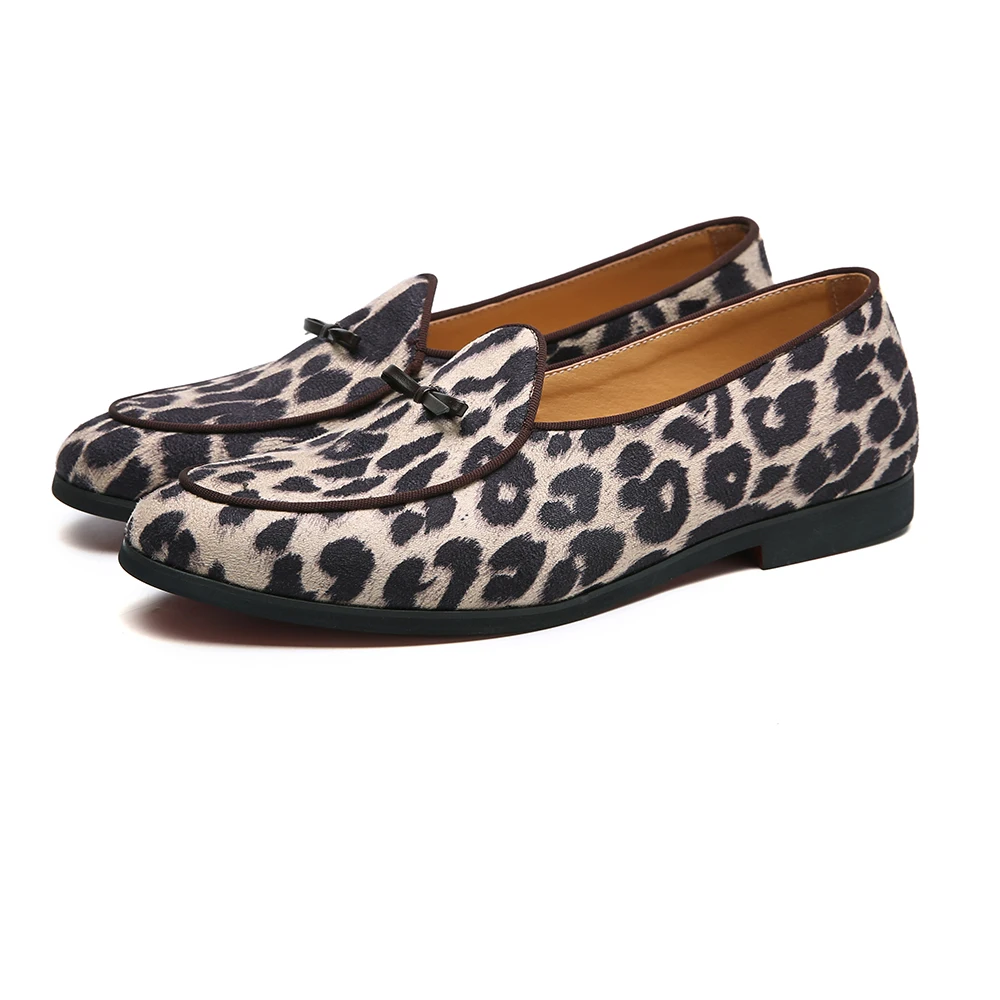 Leopard store smoking loafers