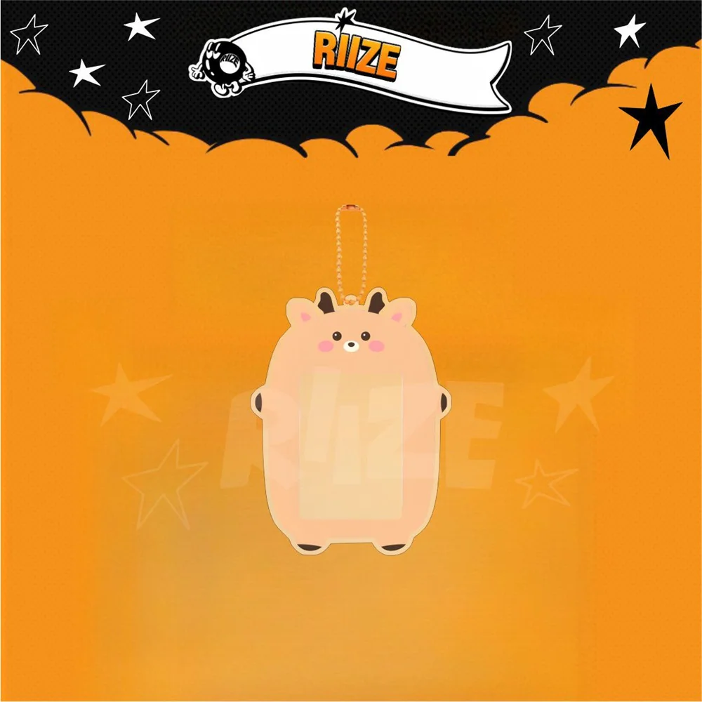 KPOP RIIZE Cartoon Photo Frame Acrylic Card Holder Keyring