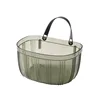 Wall hanging storage garlic ginger basket through green
