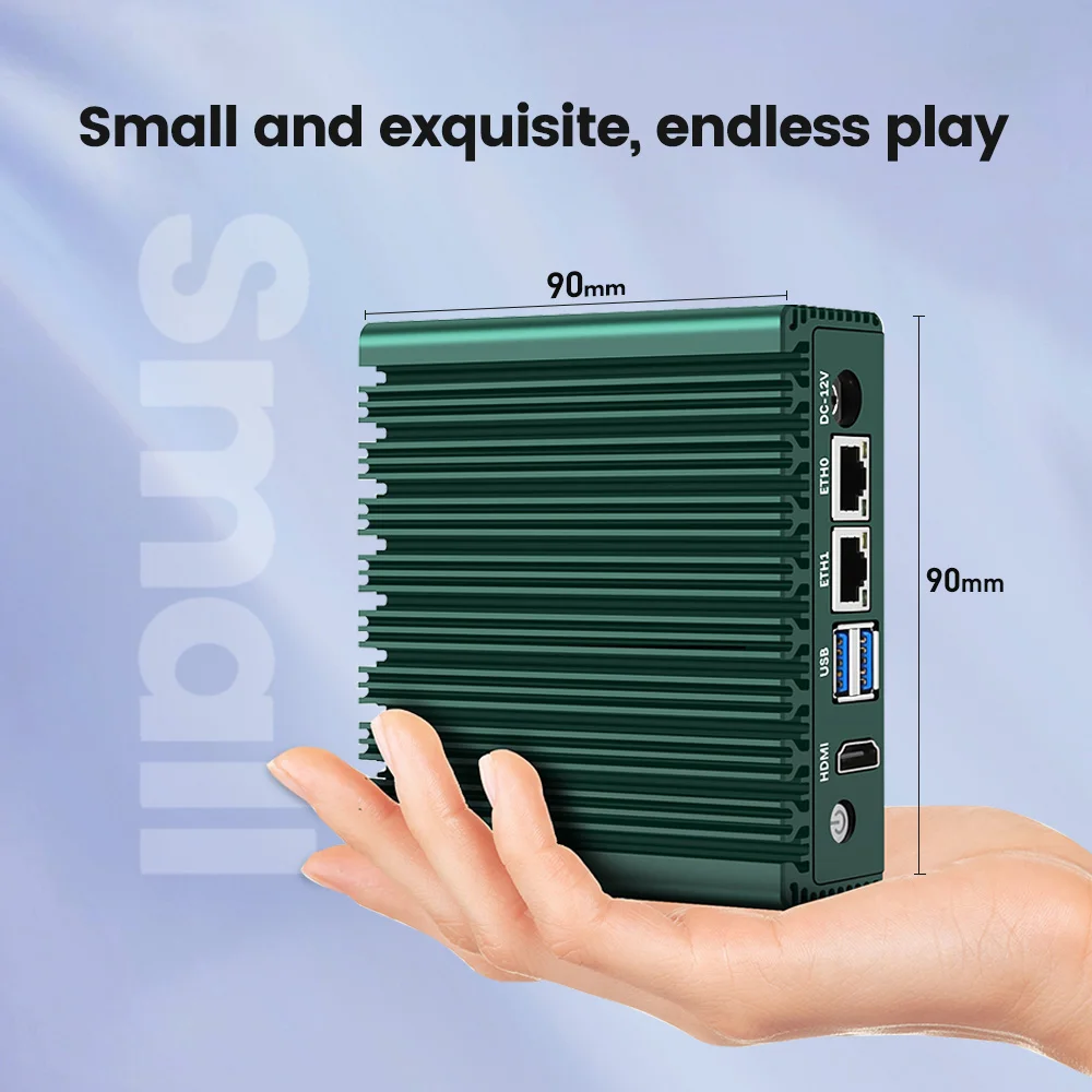 Topton 6W Ultra X86 Mini PC - Quad Core, Fanless, Industrial