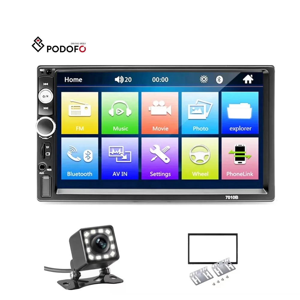 Actualiza Tu Auto: Radio Bluetooth 2Din 7" Táctil + Cámara Gratis | MP5, GPS, USB