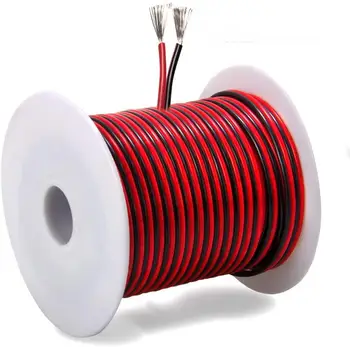 Rvb red and black double parallel pure copper cable flexible cable parallel wire 2 core monitoring wire led light