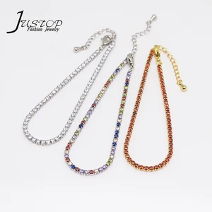 Trendy 18k Gold Plated Women Round Open Cuff Micro Pave Cubic Zircon Stack Thin Bangle Bracelet for Ladies Jewelry Gift