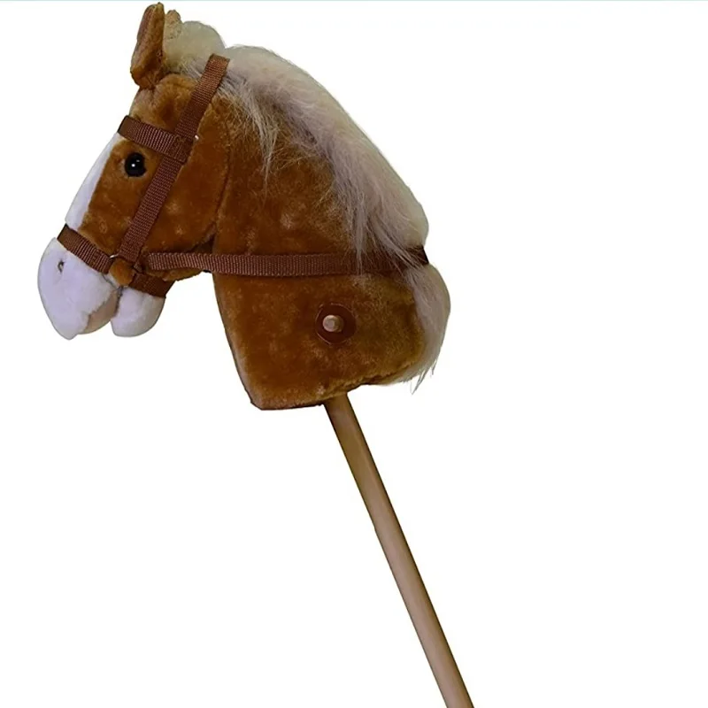 Customization Plush Black Hobby Horse On Stick New Buy Stick Horse