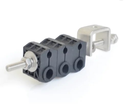 HUAWE Cable clamp Cable Fixing Clamp,6 Runs(2x3 stacks),C Type Bracket ...