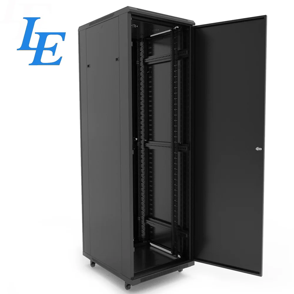20U Steel Rak Network Cabinet with Tempered Glass Door Custom Size 600mm Depth 18U Capacity