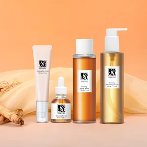 Private Label Organic Ginseng Skin Care Set Anti-Wrinkle Whitening Nourish Face Care Kit for Acne Skin
