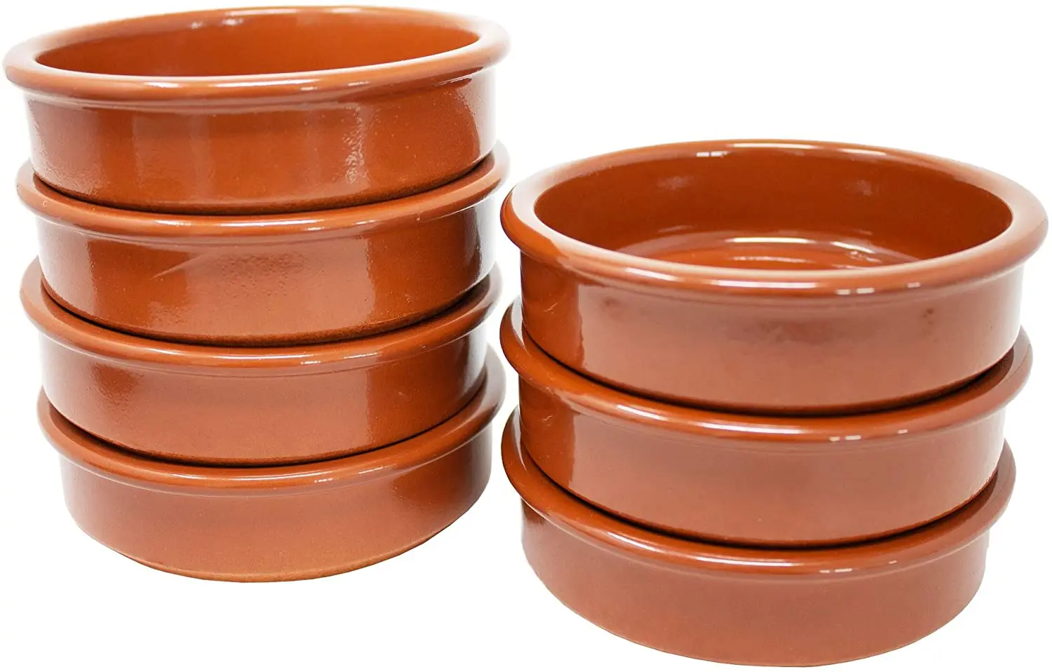 Stoviglie Ceramica Set Di 12 Ciotole Tapas In Terracotta | Marrone | 175ml | 11,5cm | Forno E Microonde Ciotole Cucina