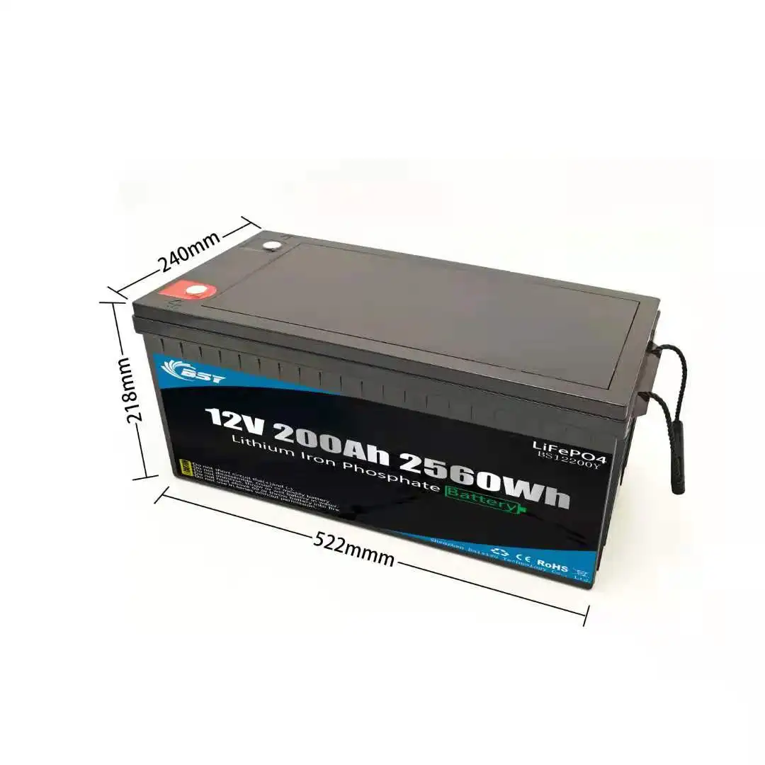 BSY Deep Cycle Lithium  200Ah lifepo4 forklift battery 12V 200Ah  cell