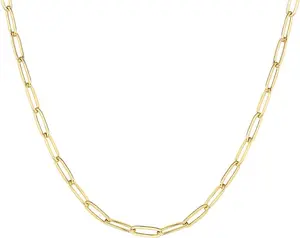 14K Gold Plated Adjustable Necklace Curb Paperclip Box Sphere Bead Snake Herringbone Figaro Chain Featuring Diamond Weddings