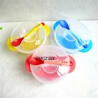 Baby Feeding Tableware Children Plate Sucker Bowl Toddler Baby Kids Child Feeding Lid Training Bowl with Spoon Learnning Dishes