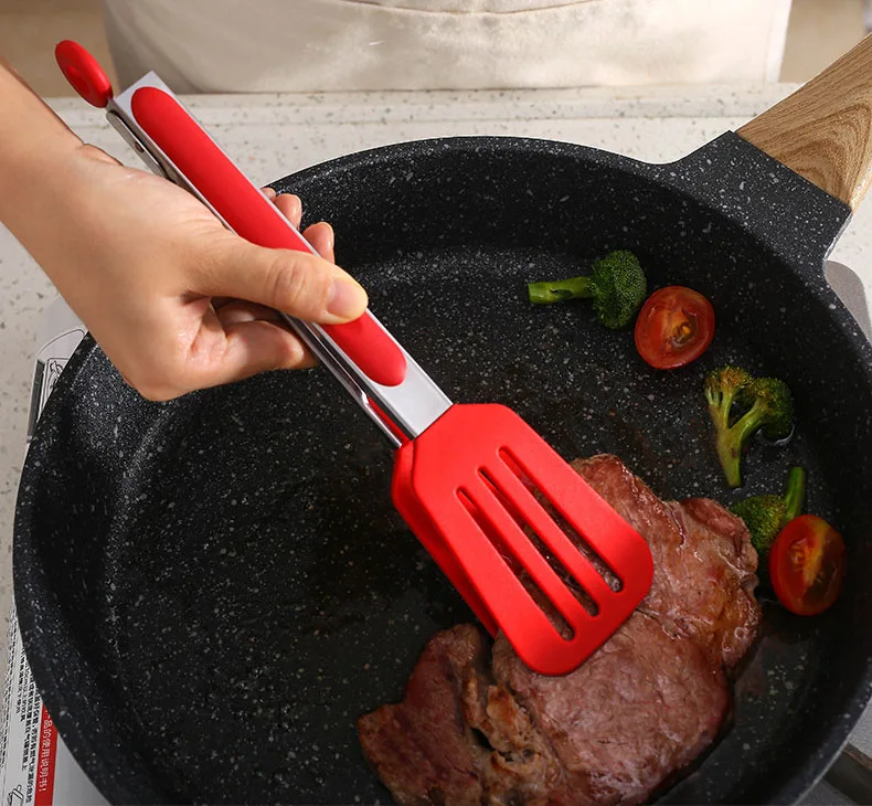 OEM & ODM Tong Set Stainless Steel Silicone BBQ Clip Clamps Wholesale Tongs Stainless Steel Kitchen BBQ Grill Clamps BBQ Tongs supplier