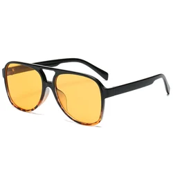YAMEIZE Oversized pilotenzonnebril voor dames en heren, ronde jaren 70 YAMEIZE Oversized pilotenzonnebril voor dames en heren, ronde jaren 70