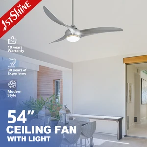 1stshine LED Ceiling Fan Home 54 Inches Electric 110-220V Nordic Design 6 Speeds Control Remote Ceiling Fan
