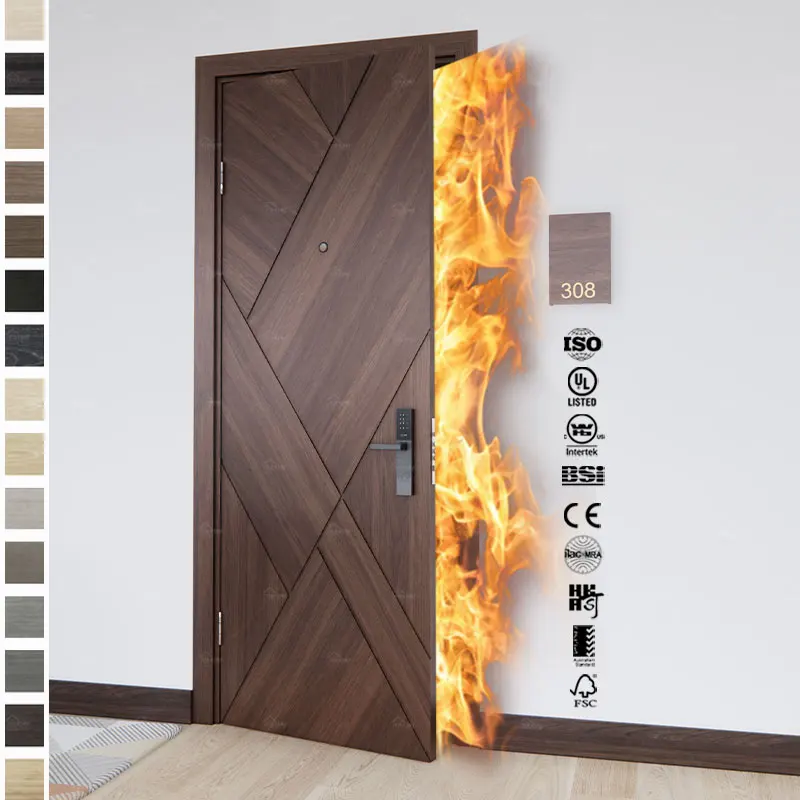 USA看板 FIRE DOOR USA Standard Single Leaf Steel Fire Exit Door with Panic Bar