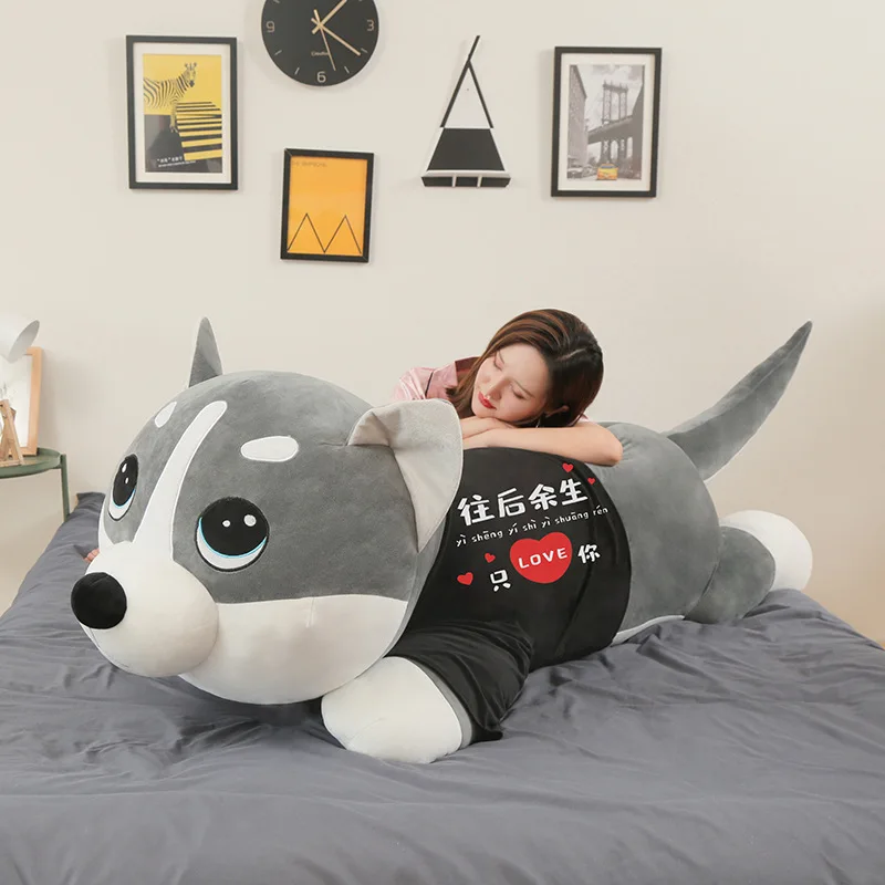 High Quality Giant Stuff Animals Plushie Stuffed Large Size Huskies 