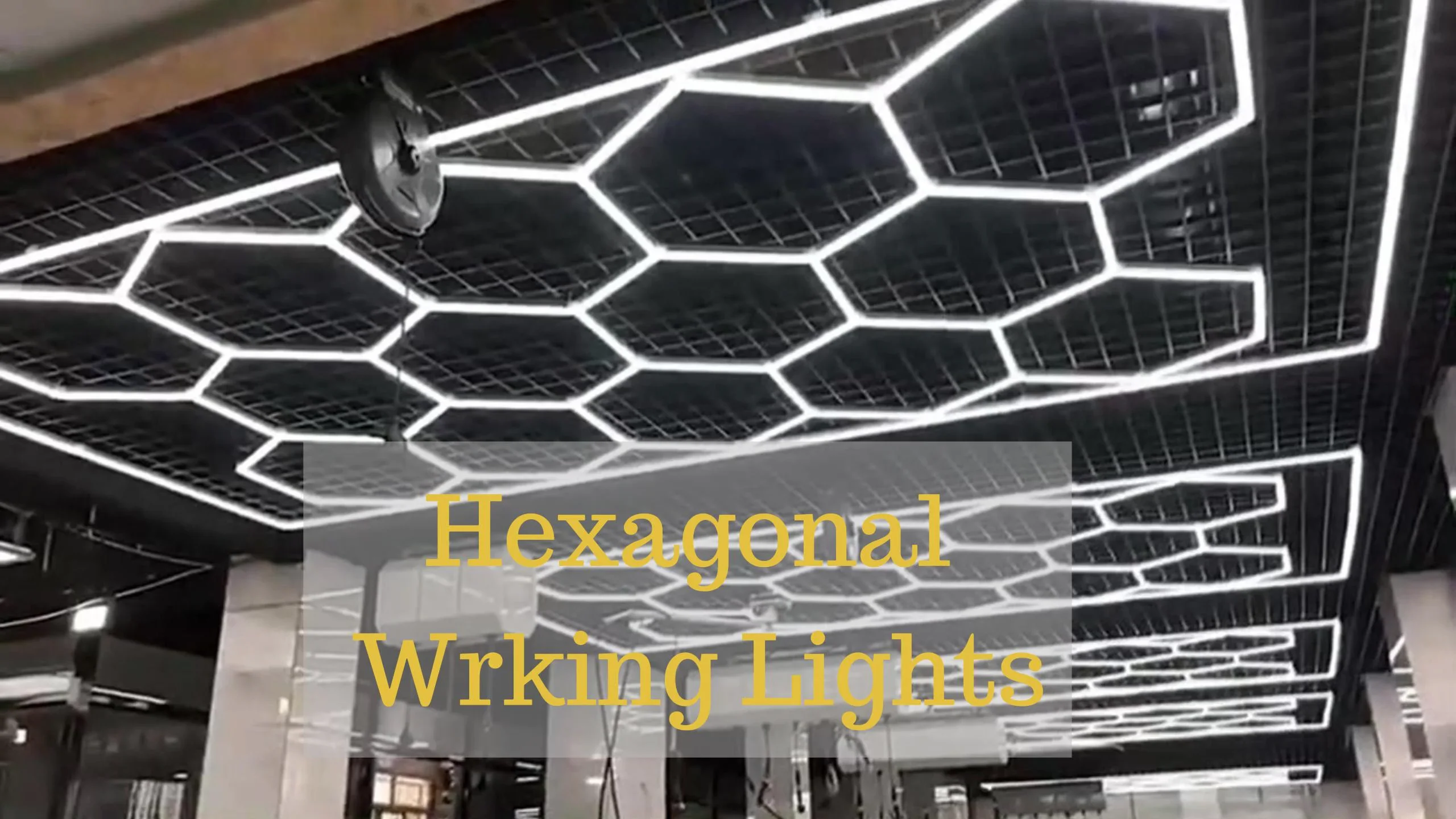 Hexagonal Led Light Grid Garage Lamp Hexagon Garage Lights