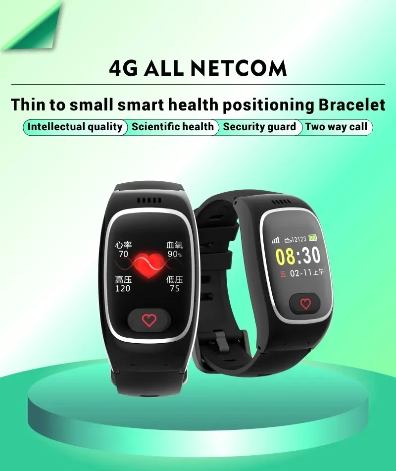 L16 New Trending 4g TFT Bar 4G GPS SOS Emergency Smart Watch for Elderly  Old People SIM Card SP02 BP Temperature Smart Watch