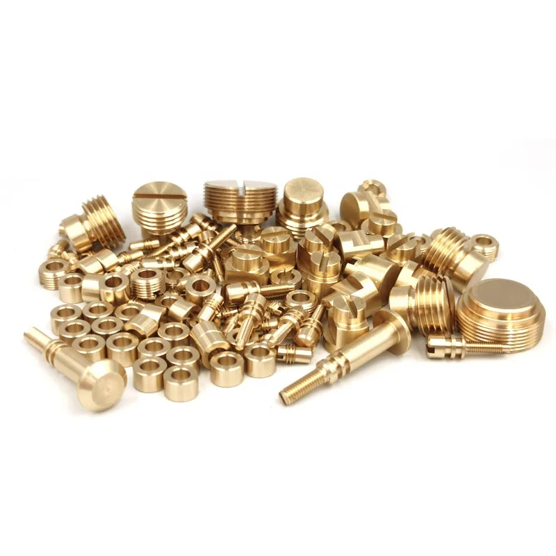 Custom Precision Brass CNC Machining Parts Brass Lathe Turning Parts