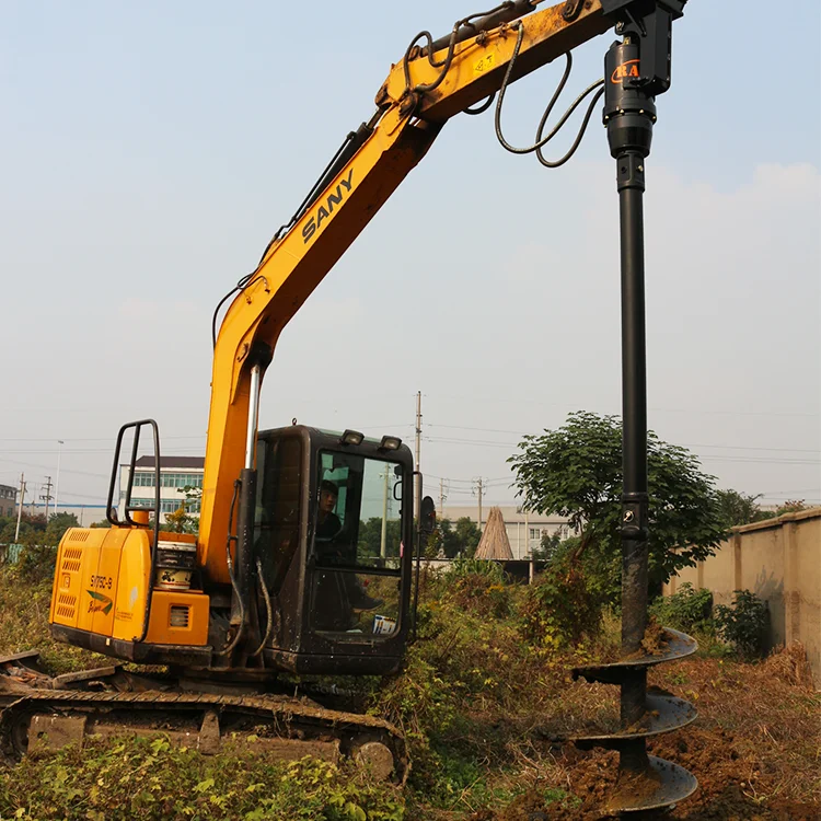 Mini Skid Steer Loader with Track for Hard Rock Auger Drill Soil Auger Applications Featuring Motor Gearbox Core Components