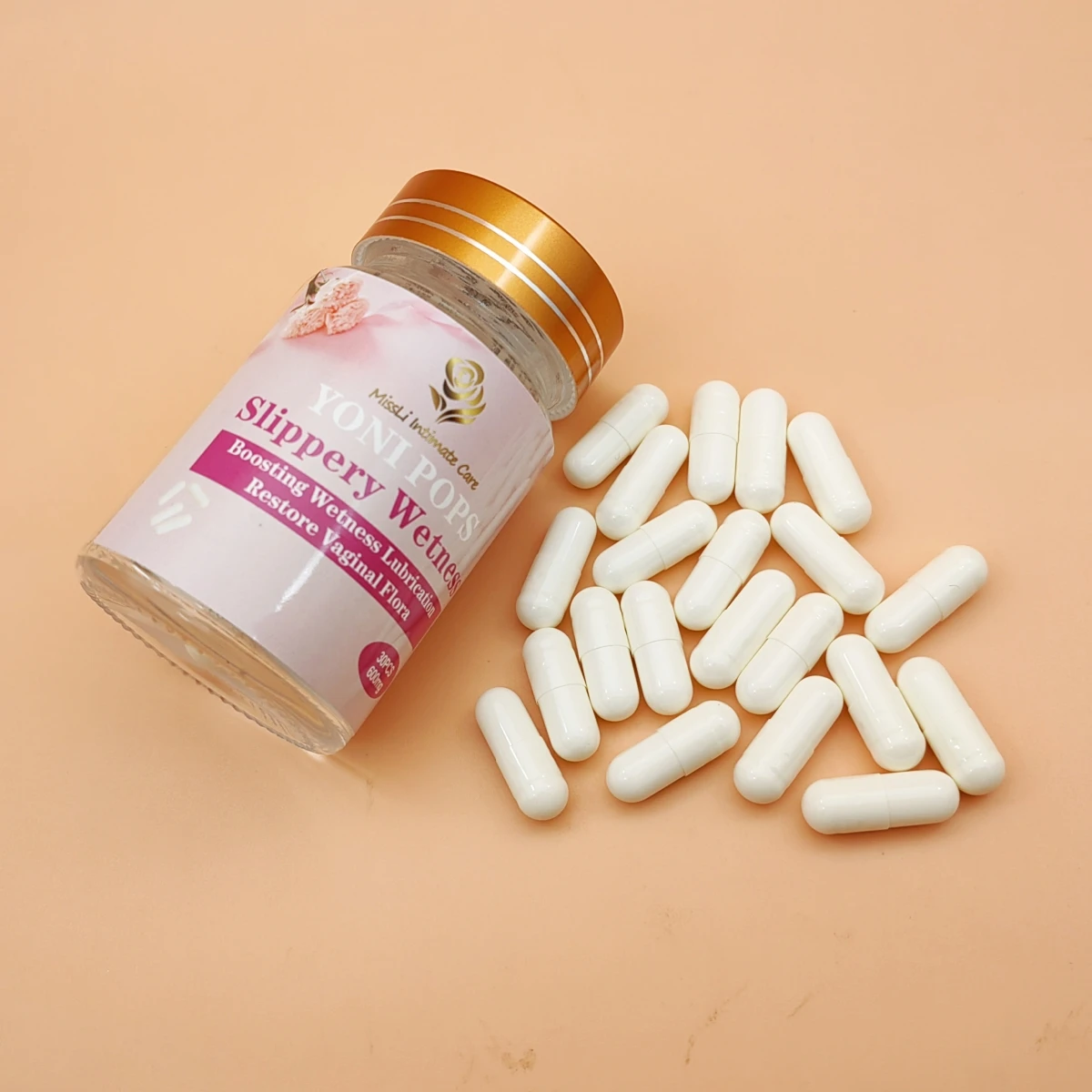 water based lubricant ingredients Yoni Slippery Wetness Pills Vaginal Probiotic Wetness Capsules Wet Dripping  Pops