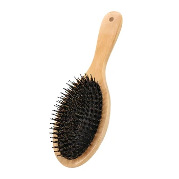 Natural Wooden Hairbrush Hua Mulan Wood Hair Brush Factory Wholesale No ...