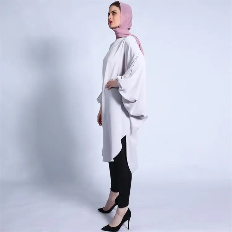 Burkha Muslim Kurta Abaya Plus Size Women Nepali Kurta Tunique Femme Ethnic Clothing Crew Neck Dresses Islamic