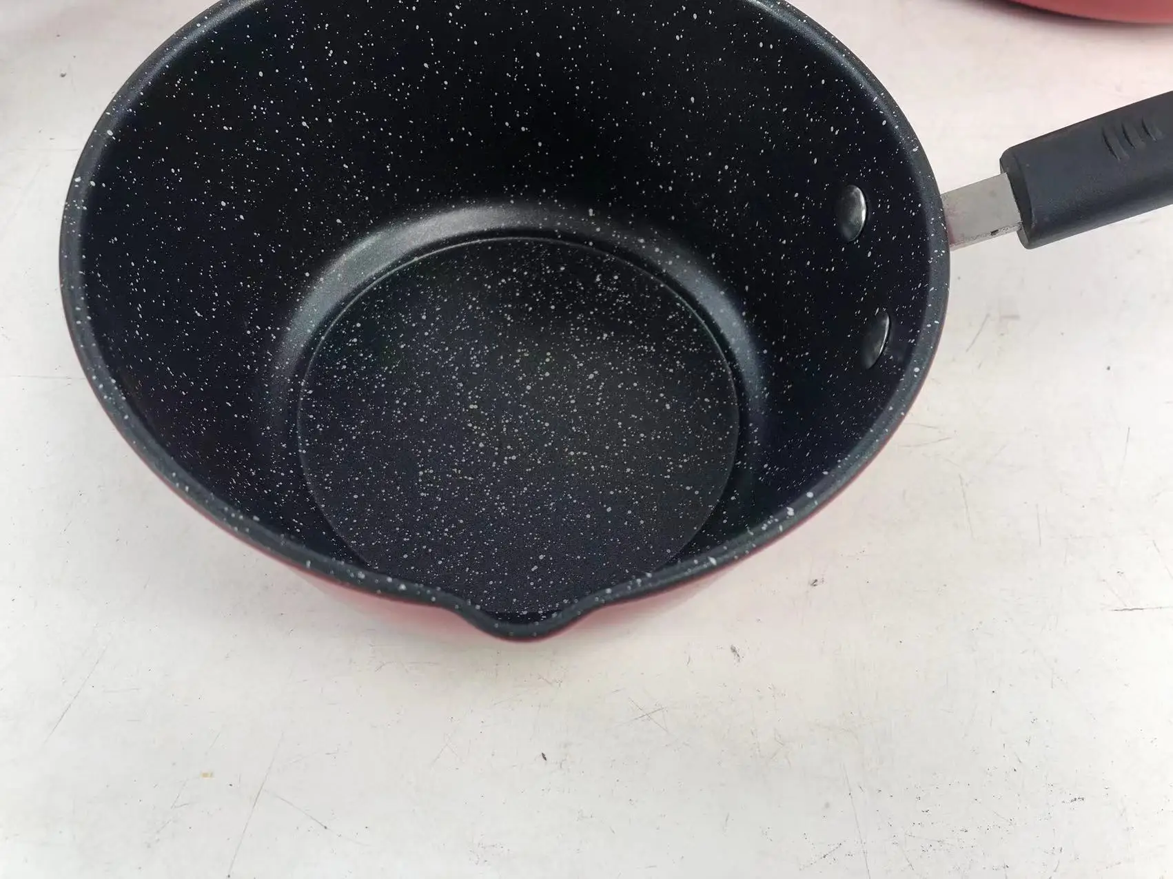 Red Cooking Pots Granite Cookware Sets Heavy Weight High Quality Pots