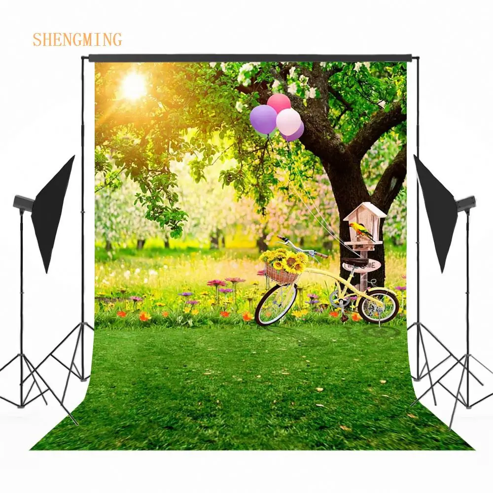 Spring Scenery Bicycle Photography Backdrops Green Trees Newborn Baby Photo  Backgrounds For Children Studio Props - Buy Spring Scenery Photography  Backdrop,Bicycle Photography Backdrop,Green Trees Photography Backdrop  Product on 