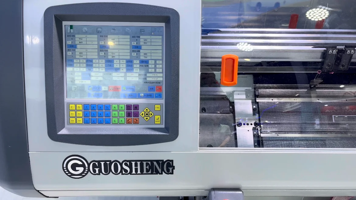 Hot Selling Automatic Knitting Machine Three System Flat Crochet Styles Knee Pads Manufacturing