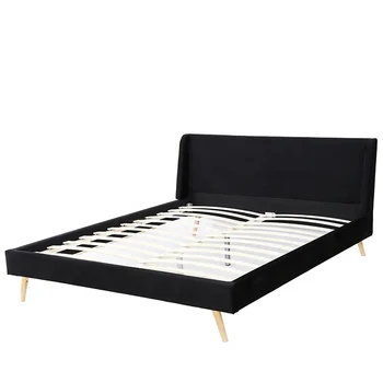 Willsoon furniture 1385 Free Sample Modern Lift Up Hotel Led Single Double Queen King Size Black Bed Frame