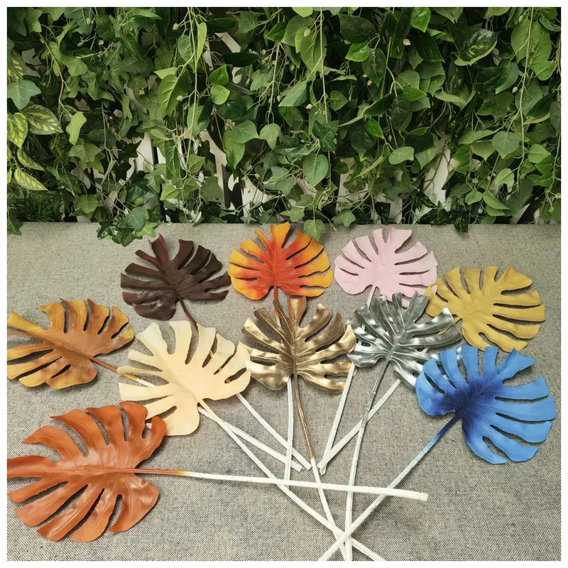 Wholesale Artificial Palm Leaf Fan Flower Palm Leaves Decorative Palm