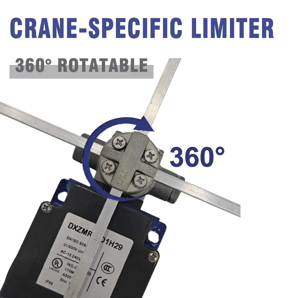 Durable Metal Cross Limit Switch for Overhead Cranes Hoists and Material Handling Systems details