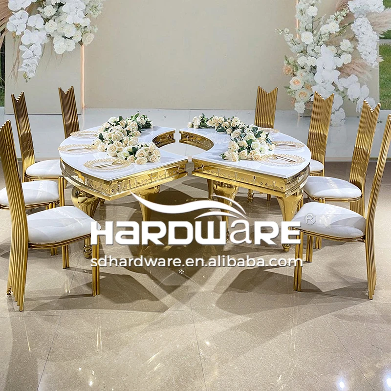 Alibaba Folding Dining Table Hardware Luxury MDF Half Round