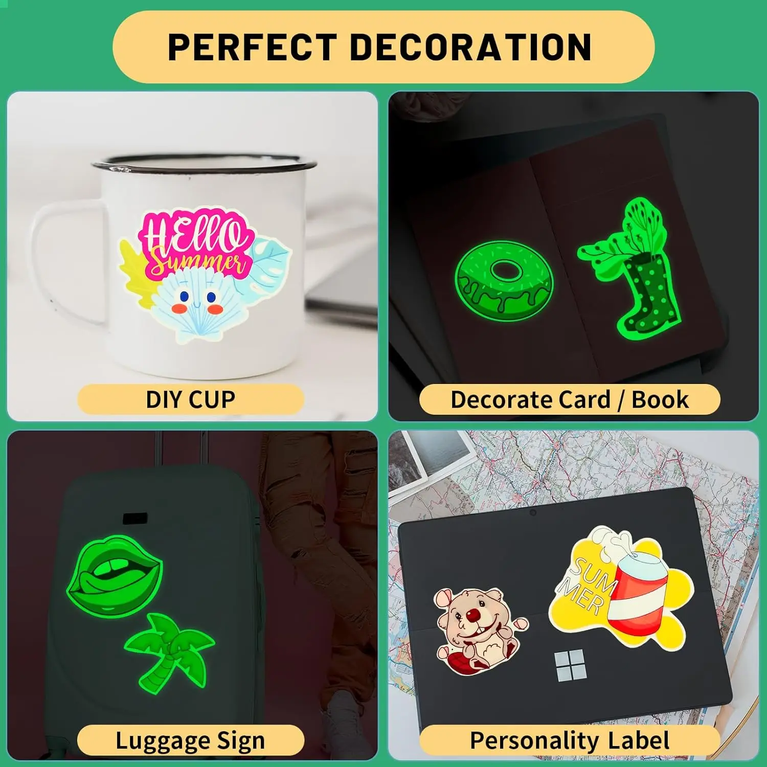 Luminous Inkjet Printing Paper Photoluminescent Printing Paper A4 Glow in the Dark Paper for Printing and Decoration