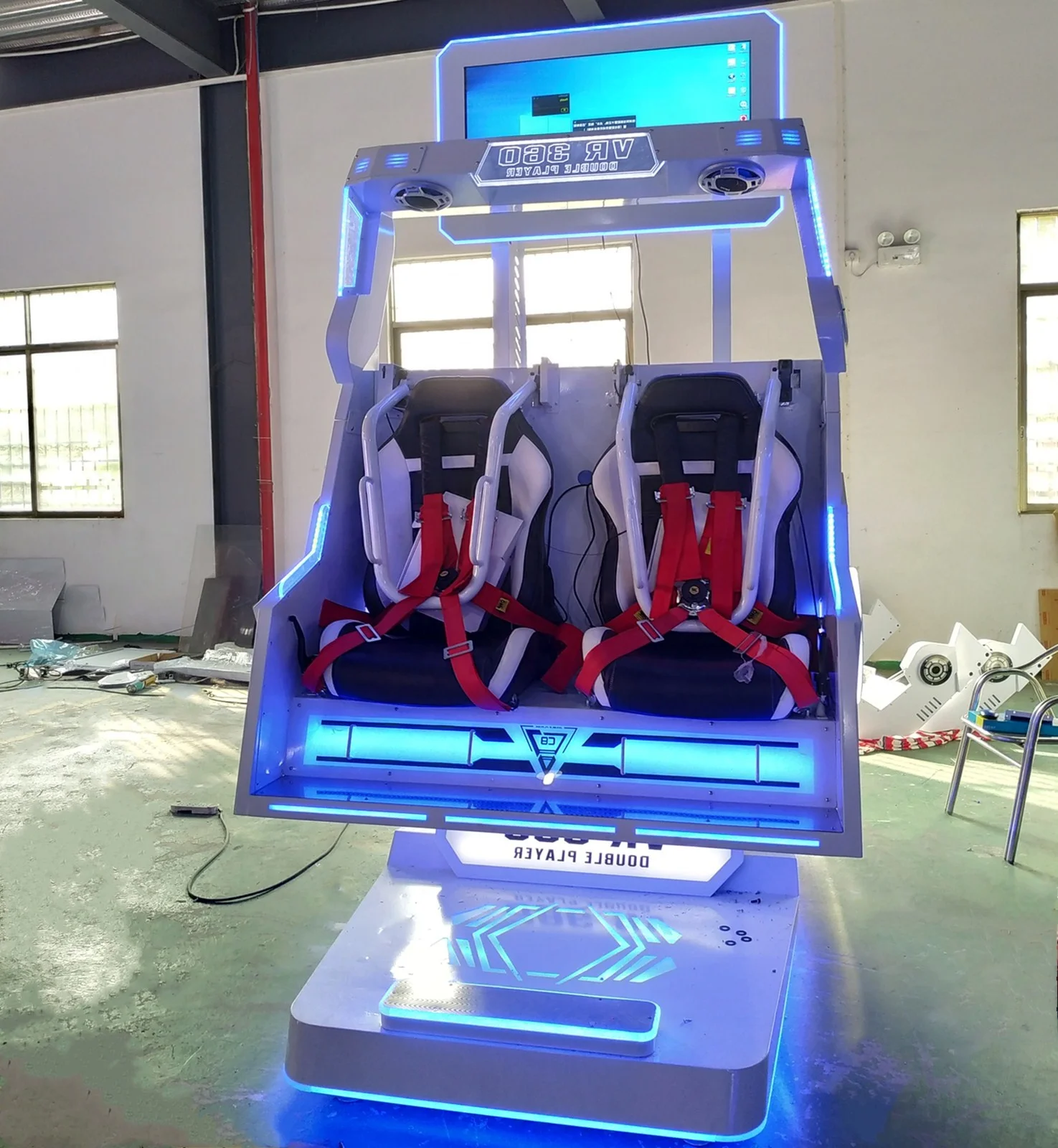 Dinibao Vr Double Player Simulator 360 Degree 9D VR Flight VR 360 Rotating Machine for Sale