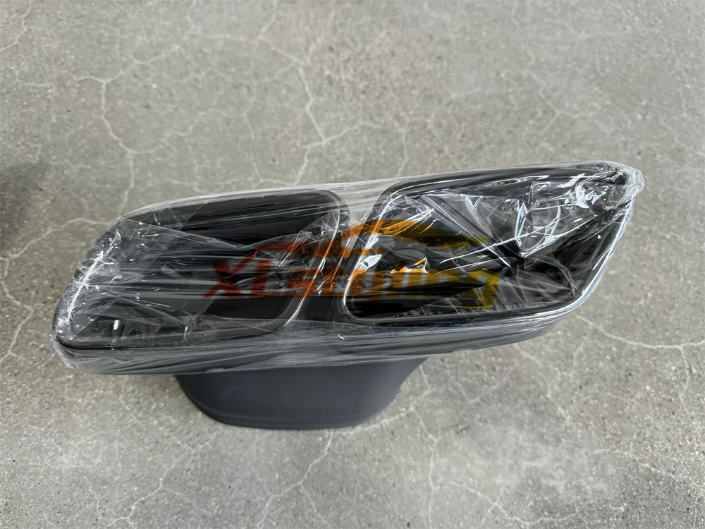 XLstyling S65 Rear Diffuser for Mercedes W222 2017-2020 Style Bodykit with Exhaust Pipes Front Bumper Rear Diffuser Upgrade