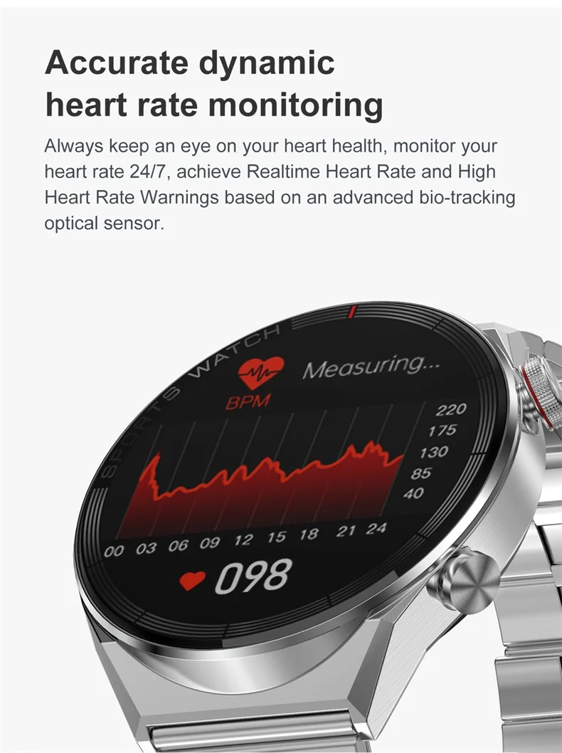 DT3 Mate Smart Watch with BT Call HR BP Health Tracker Wireless Charging Smartwatch Men Watch WearPro DT3 Mate (15).jpg