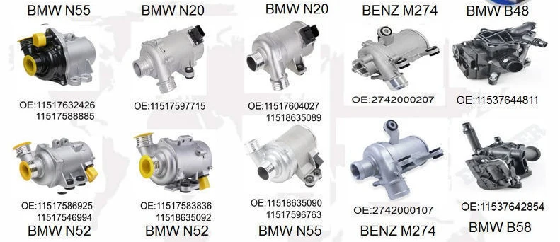 For BMW F18 F11 F10 F02 F25 X3 Engine water pump 702478400 11517583836 11518635092