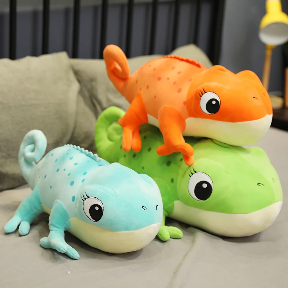 Custom New Design Simulation Soft Plush Chameleon Toys Stuffed Animal