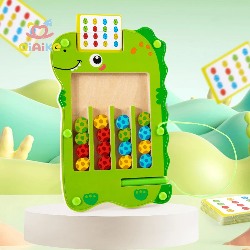 Новый столик с динозавром, настольная игра, тренировка логического мышления, лабиринт с шариками для детей, развивающие игры