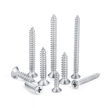 Wholesale China XLL Free Sample Stainless Steel Self-Tapping Wood Screw Cross Recessed for Wood ISO Standard Metric Measurement