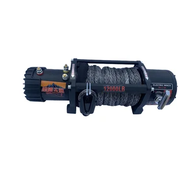 12v/24v 16800lbs/5909kg Car 4x4 Suv Wired/wireless Control high speed Wire Rope Electric Winch
