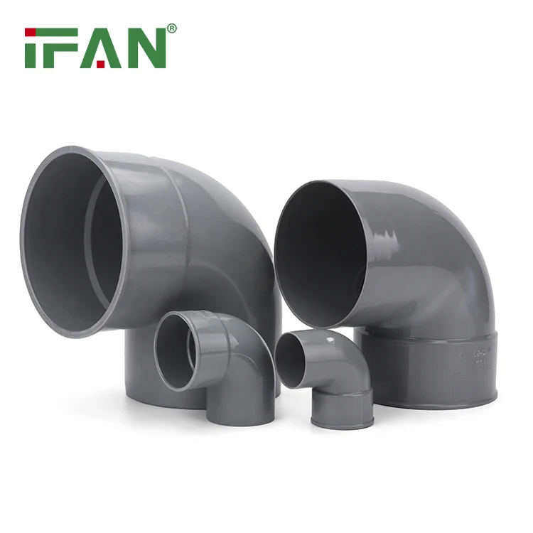IFAN Free Sample UPVC All Types Drainage Water Pipe Connector PN16 All Size Socket Elbow Tee Plastic PVC Fittings