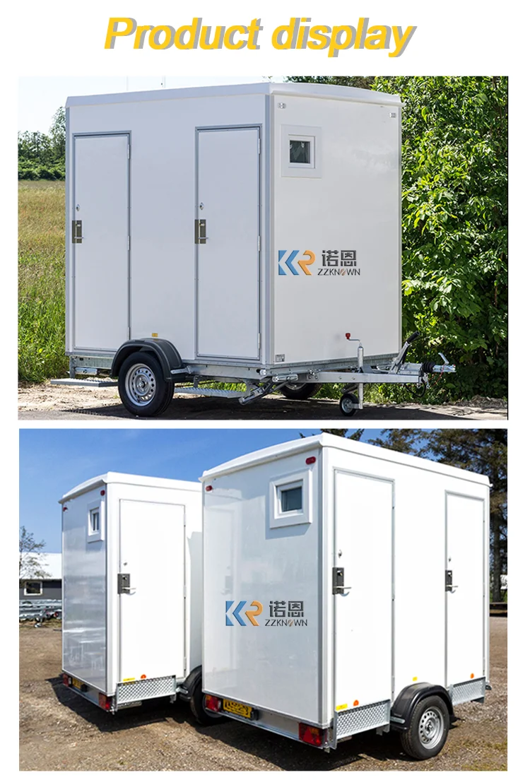 Outdoor Luxury Complete Set Prefab Bathroom Unit Toilet Trailer Mobile ...