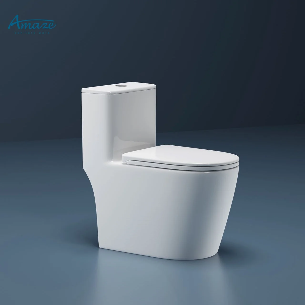 New design sanitary ware one piece ceramic toilet bathroom siphonic flushing water closet