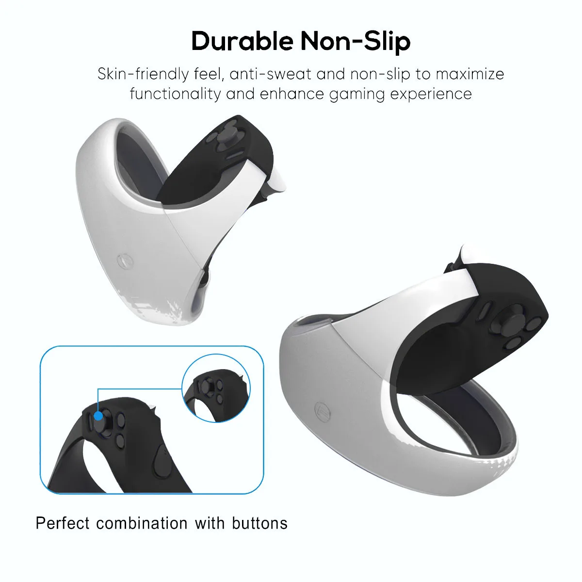 For PS VR2 helmet full protective cover handle set skin friendly soft silicone dust and sweat proof case set manufacture