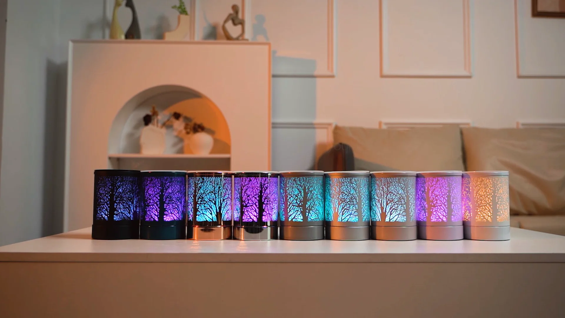 Dicimi Wax Melt Warmer,4-in-1 Fireplace Wax Warmer,scentsy Wax Warmer For Scented