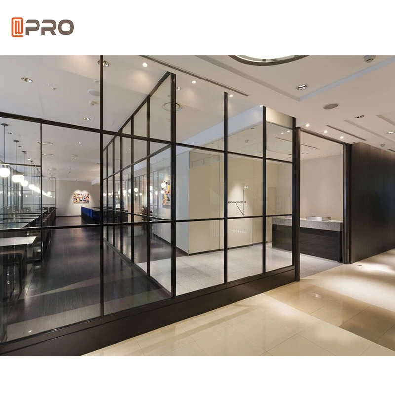 Modern Design High Quality Customized Wall Frameless Glass Office Partition Movable Office Partition Cheap Price Partition Wall
